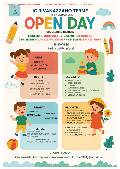 OPEN DAY scuole dell'infanzia