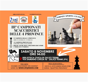 III° Campionati Scacchistici delle 4 Province