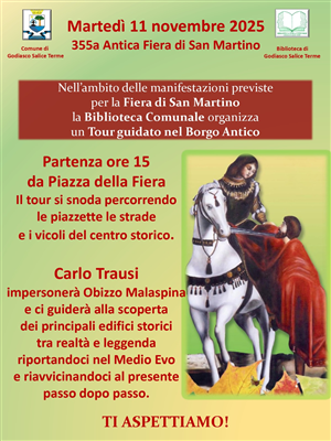 Tour guidato del Borgo Antico nell'ambito delle manifestazioni previste per la Fiera di San Martino
